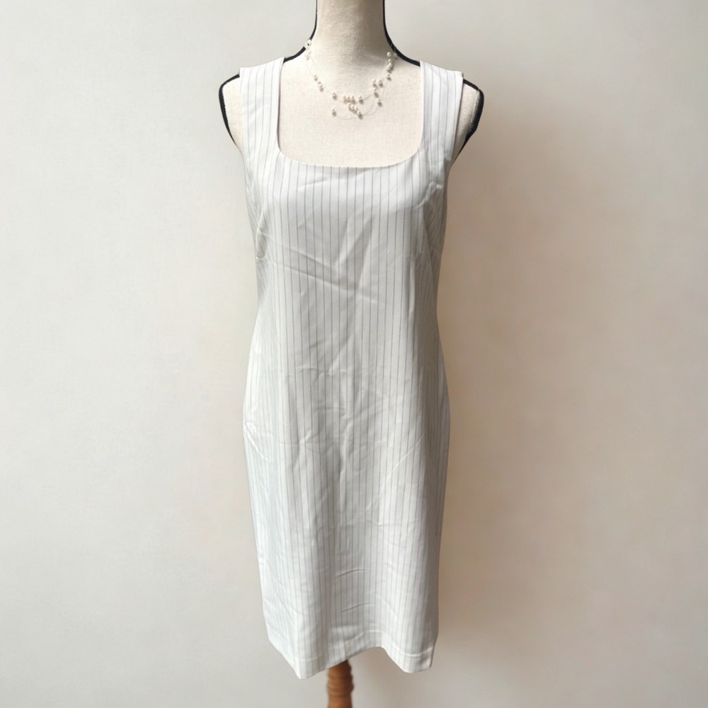 NWT Banana Republic Ivory Pinstripe Dress